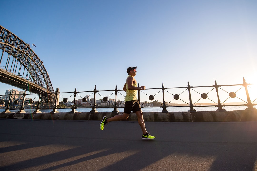 Athlete during endurance training running for performance