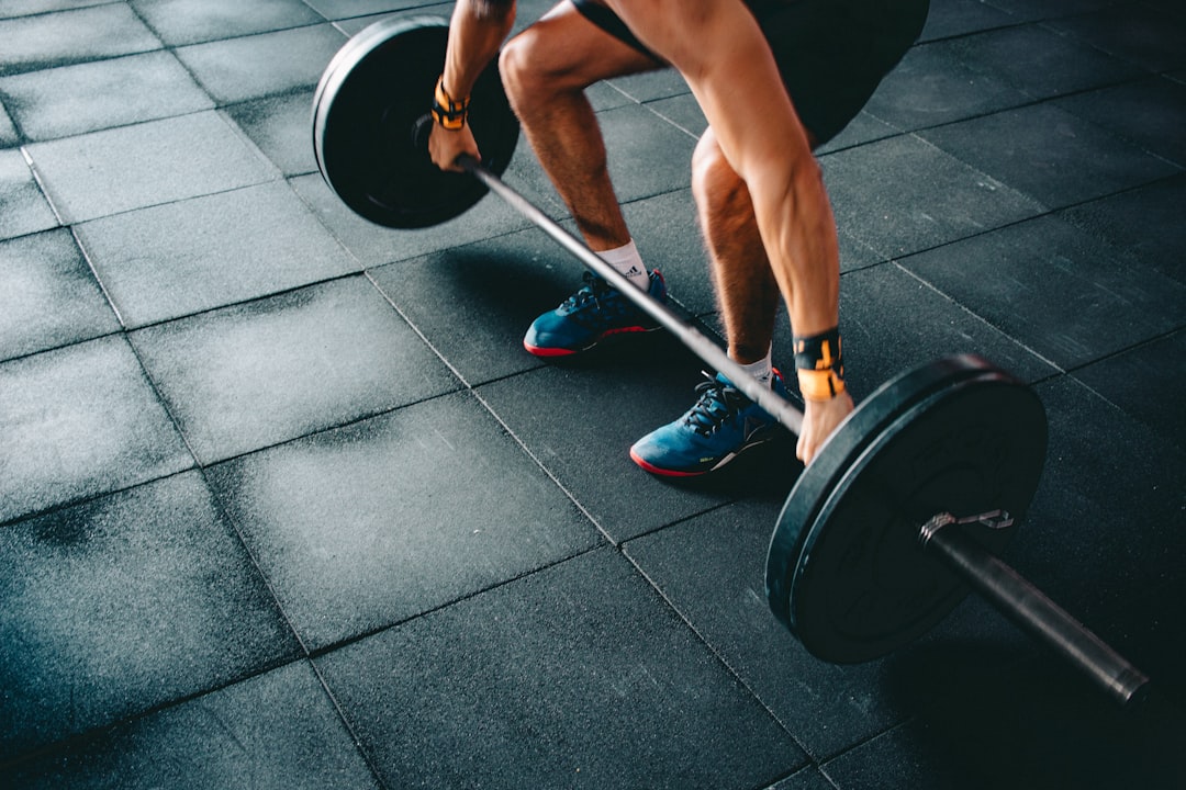 Person doing light workout during deload week