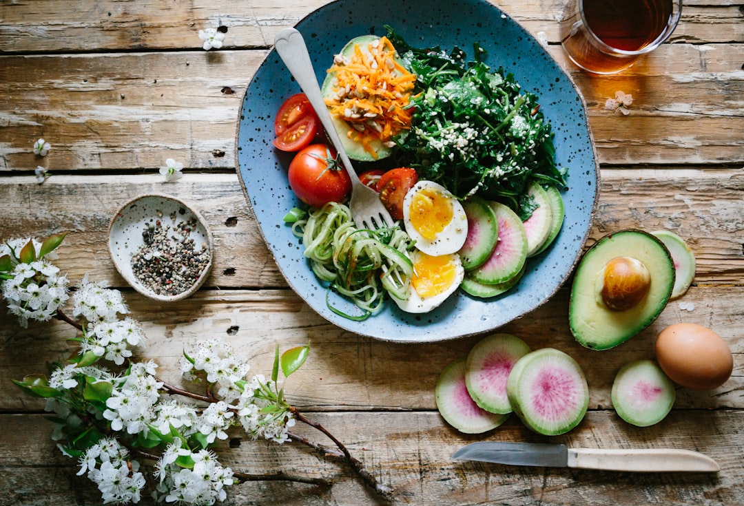 Healthy nutritious meal with colorful vegetables