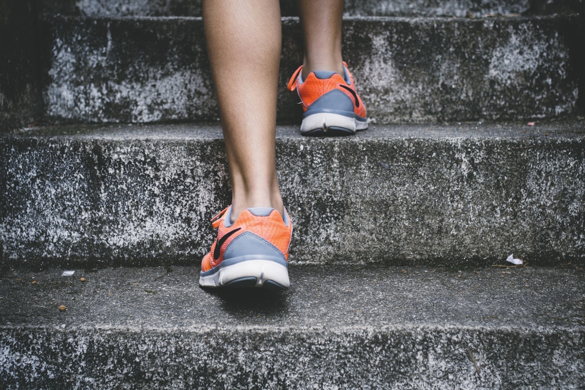 Outdoor walking and hiking for fitness