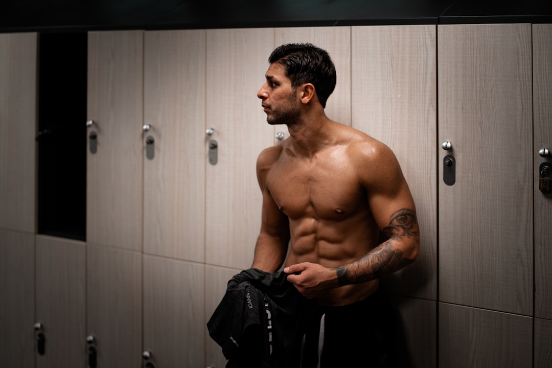 Athlete resting after training session ready for sauna recovery