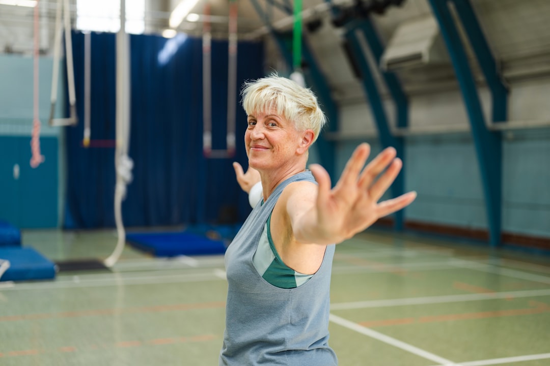 Mature woman exercising during menopause