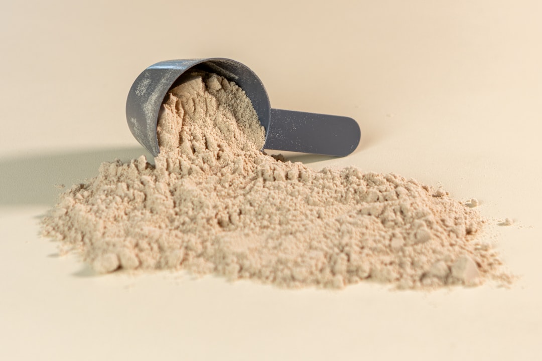Whey protein powder and shake